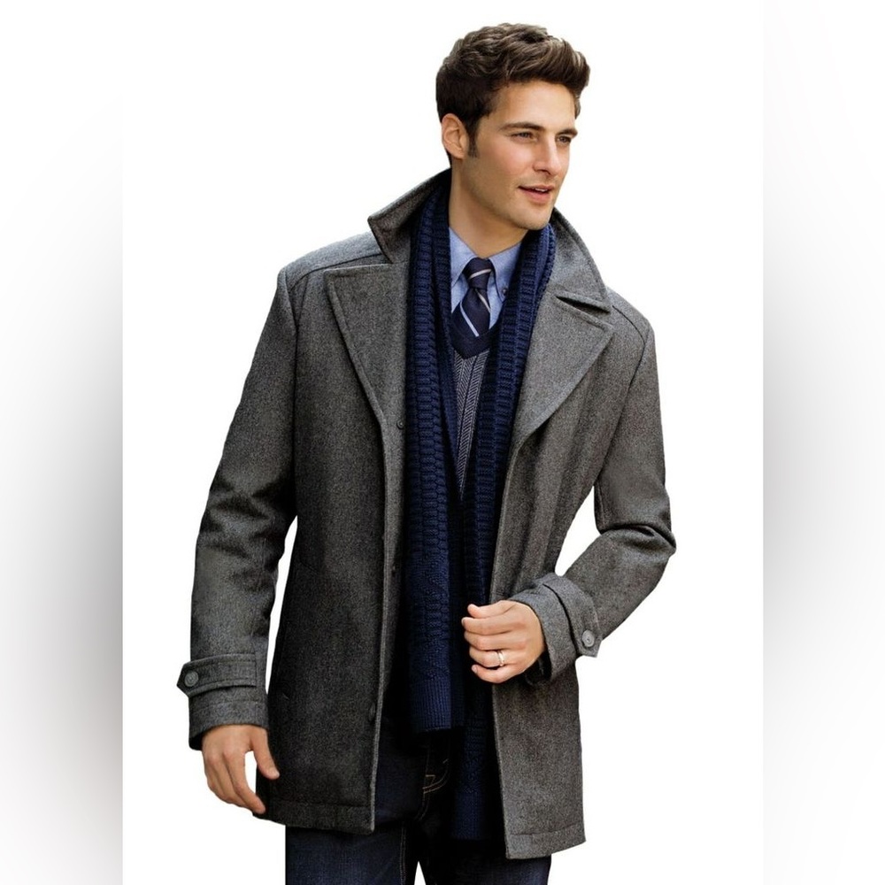 Jos. A. Bank Executive Collection Traditional Fit 3/4 Length Car Coat